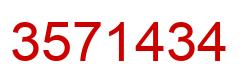 Number 3571434 red image