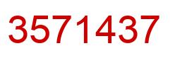 Número 3571437 imagen rojo