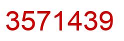 Número 3571439 imagen rojo