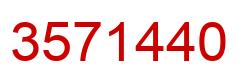 Número 3571440 imagen rojo