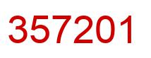 Number 357201 red image