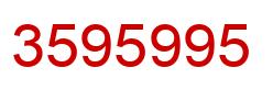 Número 3595995 imagen rojo