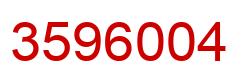 Número 3596004 imagen rojo