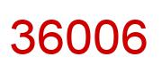 Number 36006 red image
