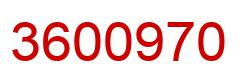 Number 3600970 red image