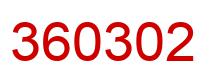 Número 360302 imagen rojo