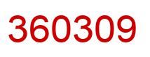Número 360309 imagen rojo