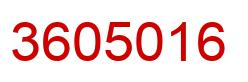 Número 3605016 imagen rojo