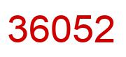 Número 36052 imagen rojo