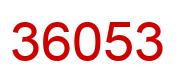 Número 36053 imagen rojo
