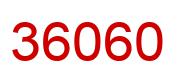 Number 36060 red image