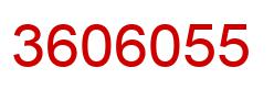 Number 3606055 red image