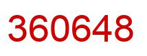 Número 360648 imagen rojo
