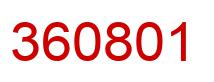 Número 360801 imagen rojo