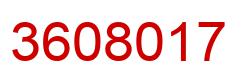 Número 3608017 imagen rojo