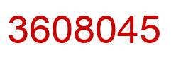 Número 3608045 imagen rojo