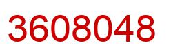Número 3608048 imagen rojo