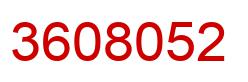 Número 3608052 imagen rojo