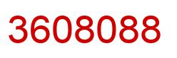 Número 3608088 imagen rojo