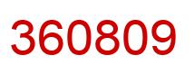 Número 360809 imagen rojo