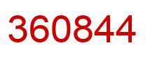 Número 360844 imagen rojo