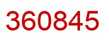 Número 360845 imagen rojo