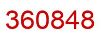 Número 360848 imagen rojo