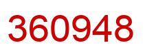 Número 360948 imagen rojo