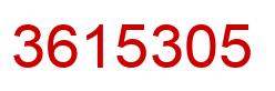 Número 3615305 imagen rojo