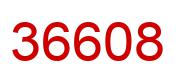 Number 36608 red image