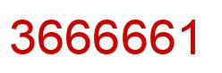 Número 3666661 imagen rojo