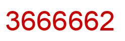 Número 3666662 imagen rojo