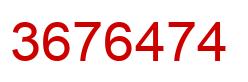 Número 3676474 imagen rojo