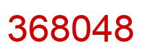 Number 368048 red image