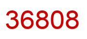 Number 36808 red image