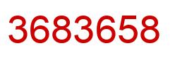 Number 3683658 red image