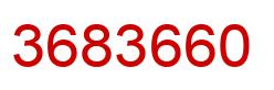 Number 3683660 red image