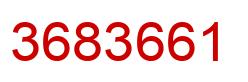 Number 3683661 red image