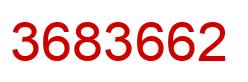 Number 3683662 red image