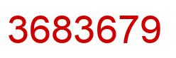 Number 3683679 red image