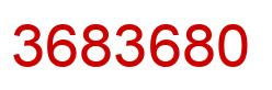 Number 3683680 red image