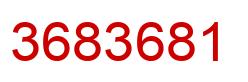 Number 3683681 red image