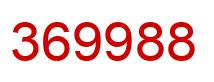 Number 369988 red image