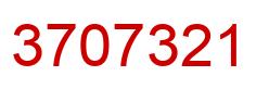 Número 3707321 imagen rojo