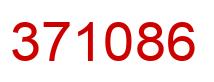 Number 371086 red image
