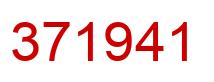 Number 371941 red image