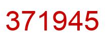 Number 371945 red image