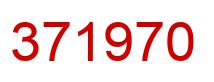 Number 371970 red image