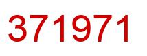Number 371971 red image