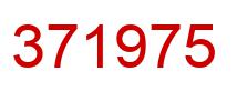 Number 371975 red image